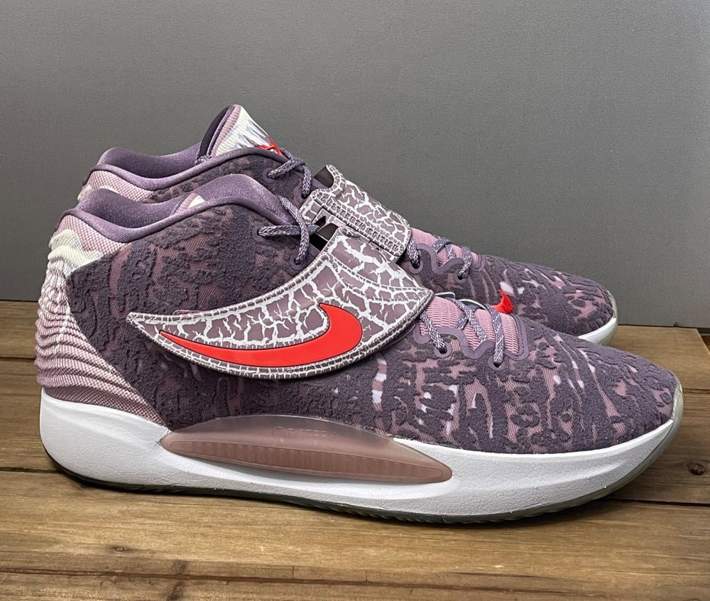 Nike KD 14 Valentines Day Basketball Sneakers Men's Size 18 Purple DJ4336-900